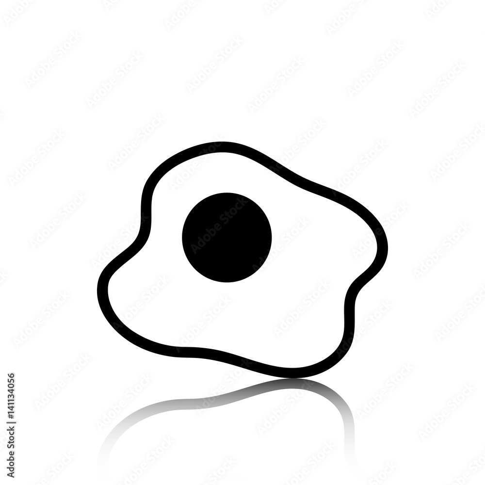 scrambled eggs icon stock vector illustration flat design scrambled eggs icon stock vector illustration flat design
