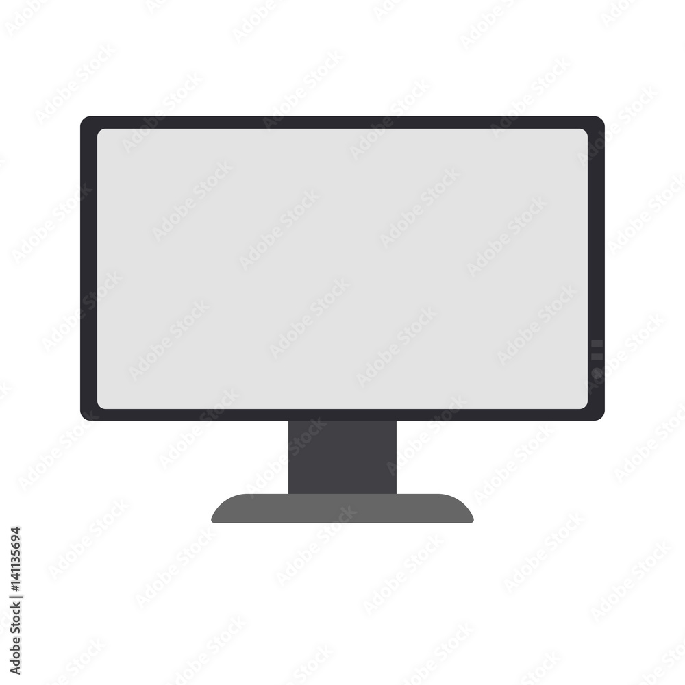 Flat screen lcd tv monitor vector illustration Flat screen lcd tv monitor vector illustration