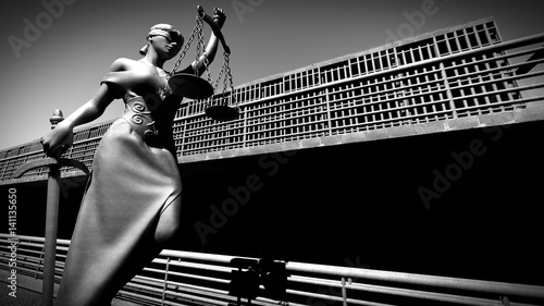 Photography Prison bars and a hallway 3d rendering