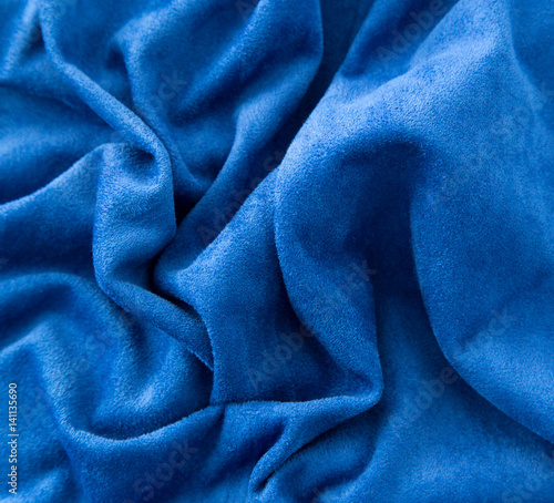 blue fabric as a background