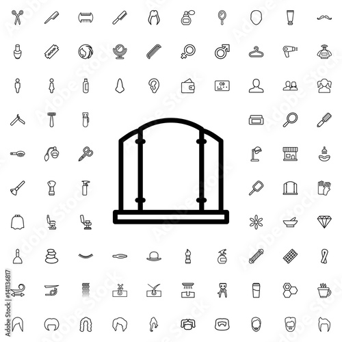Gate icon illustration