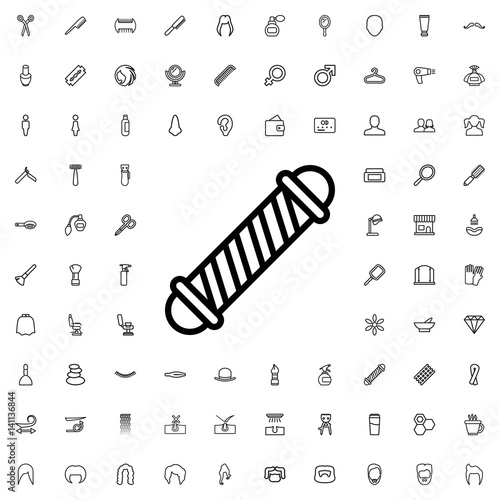 Hair curler icon illustration