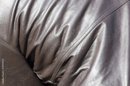 Leather jacket as a background © schankz