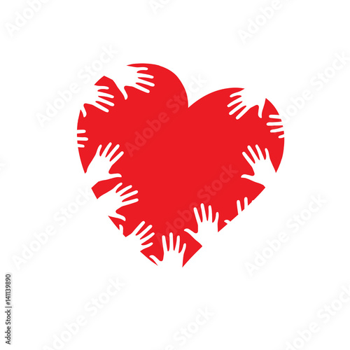 Vector heart for Valentine's day.