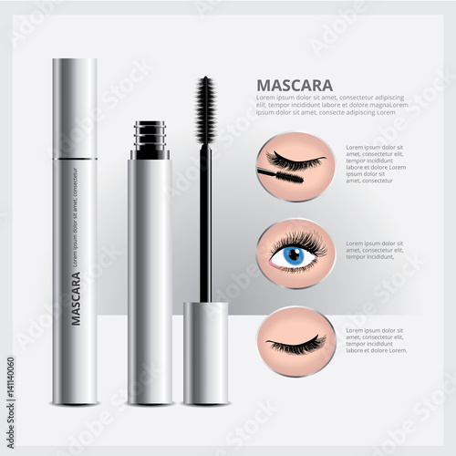 Mascara Packaging with Eye Makeup