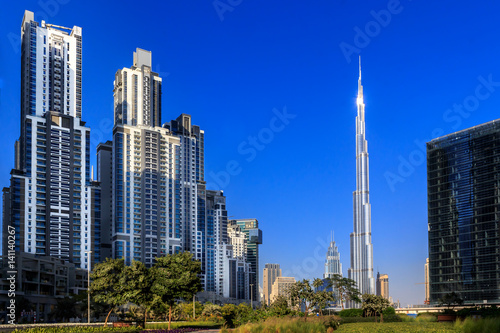 Cityscape of modern Dubai