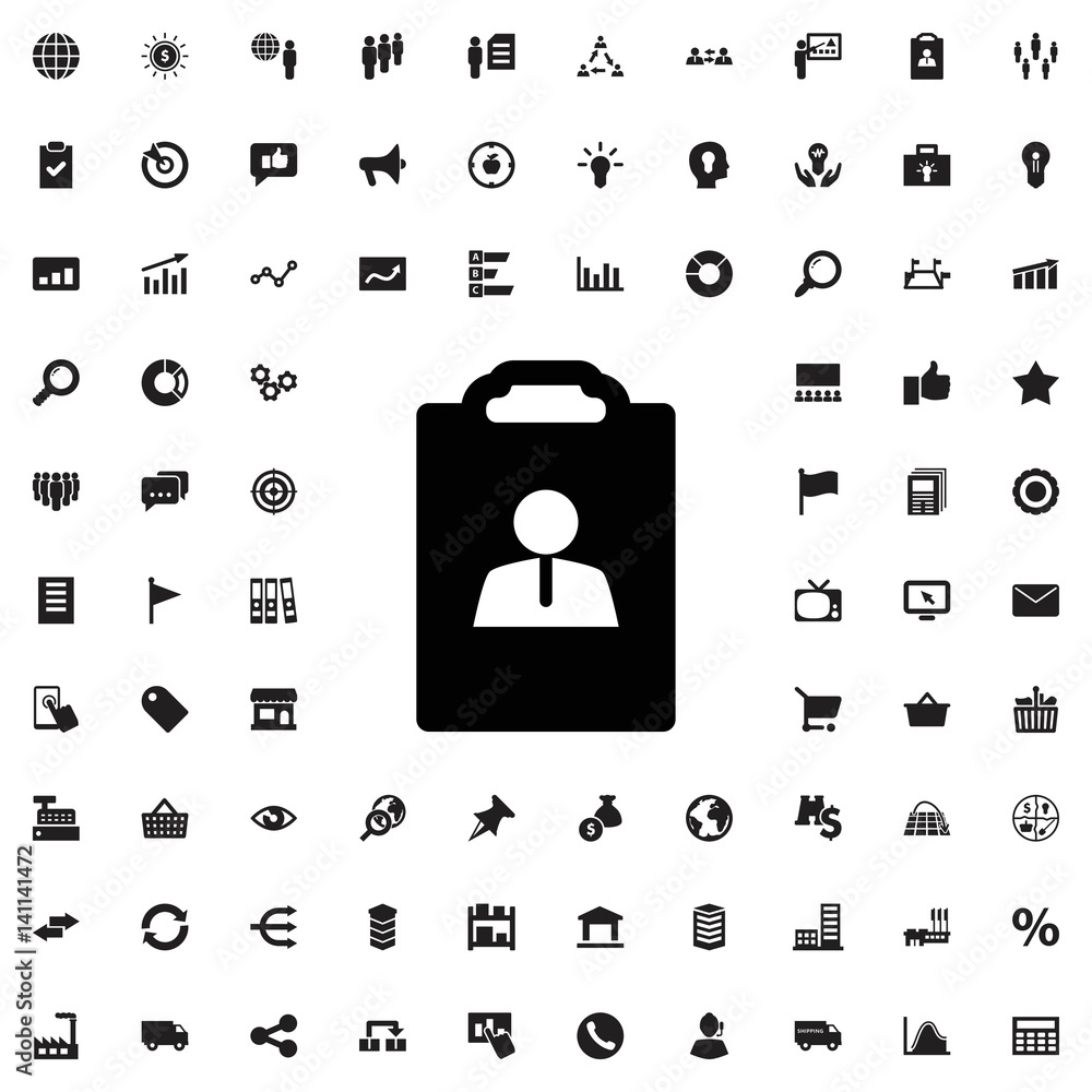 Fotografie Resume icon illustration