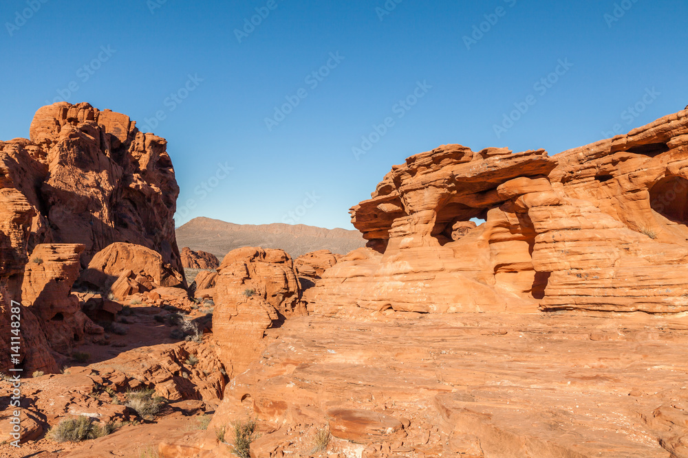 Valley of Fire Red Rock Landscape Nevada Valley of Fire Red Rock Landscape Nevada