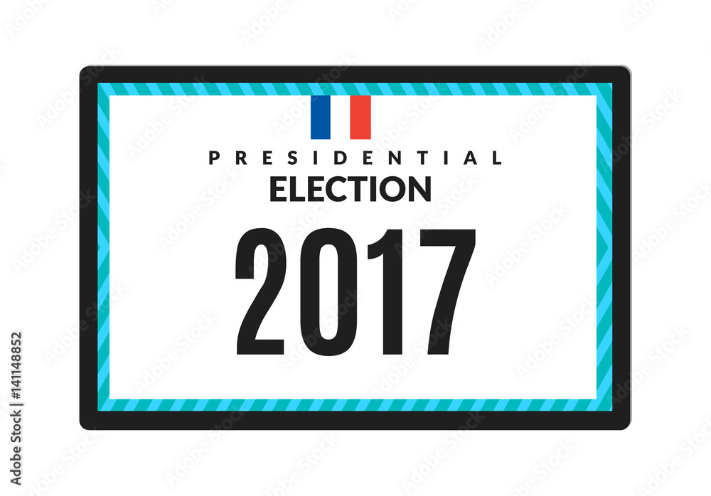 French presidential election 2017 Vector illustration French presidential election 2017 Vector illustration
