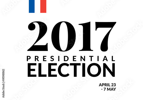 French presidential election 2017 Vector illustration