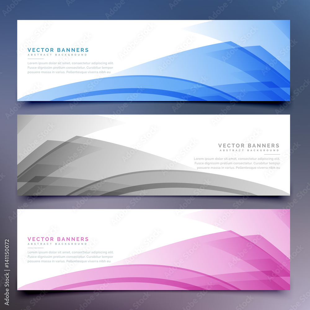 abstract banners and headers set abstract banners and headers set