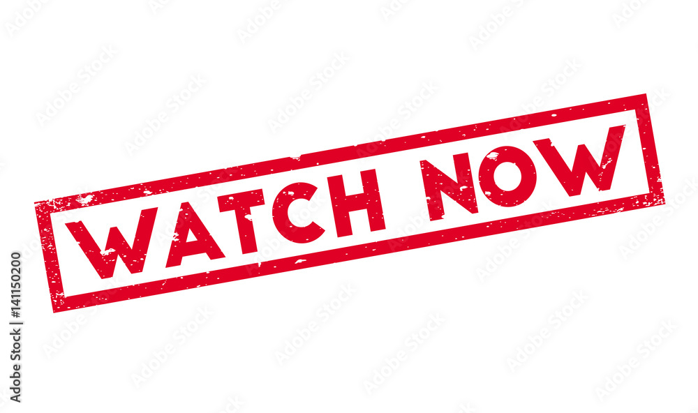 Watch Now rubber stamp. Grunge design with dust scratches. Effects can be easily removed for a clean, crisp look. Color is easily changed. Watch Now rubber stamp. Grunge design with dust scratches. Effects can be easily removed for a clean, crisp look. Color is easily changed.