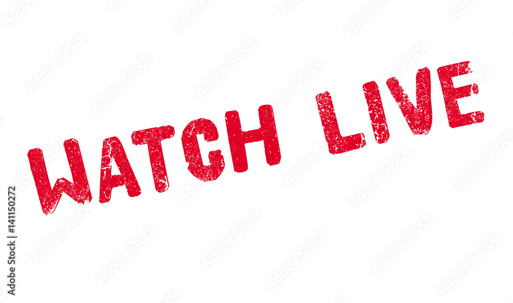 Watch Live rubber stamp. Grunge design with dust scratches. Effects can be easily removed for a clean, crisp look. Color is easily changed. Watch Live rubber stamp. Grunge design with dust scratches. Effects can be easily removed for a clean, crisp look. Color is easily changed.