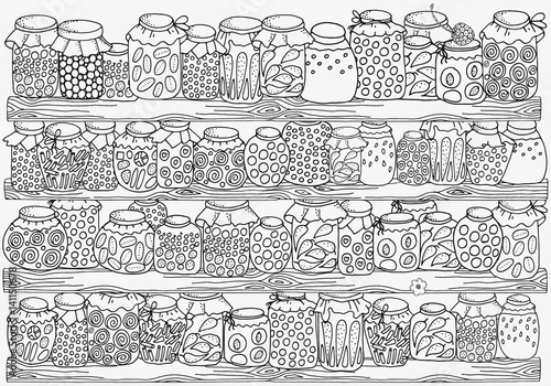 Pattern for coloring book. A4 size.