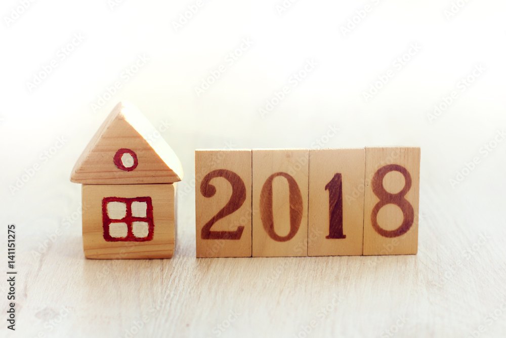 own property in 2018/ conceptual layout single-family wooden house own property in 2018/ conceptual layout single-family wooden house