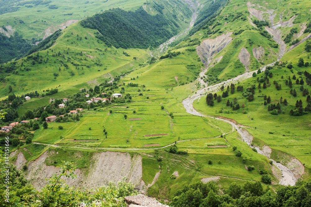 Mountain slope of the Caucasus