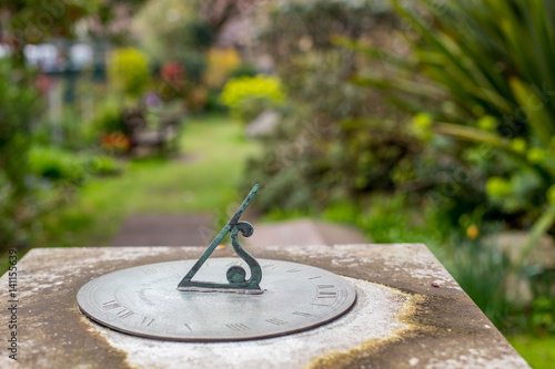 Sundial in a park of Bristol England United-Kingdom