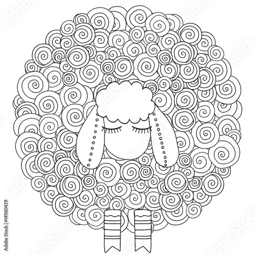 Artistically ornamental sheep.