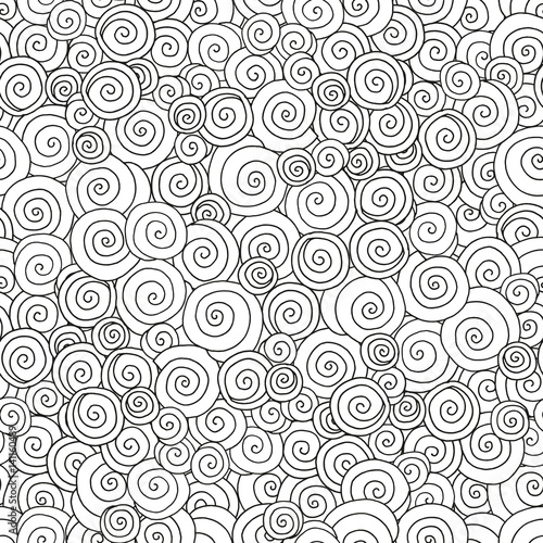 Seamless Pattern for coloring book. Artistically ethnic pattern.