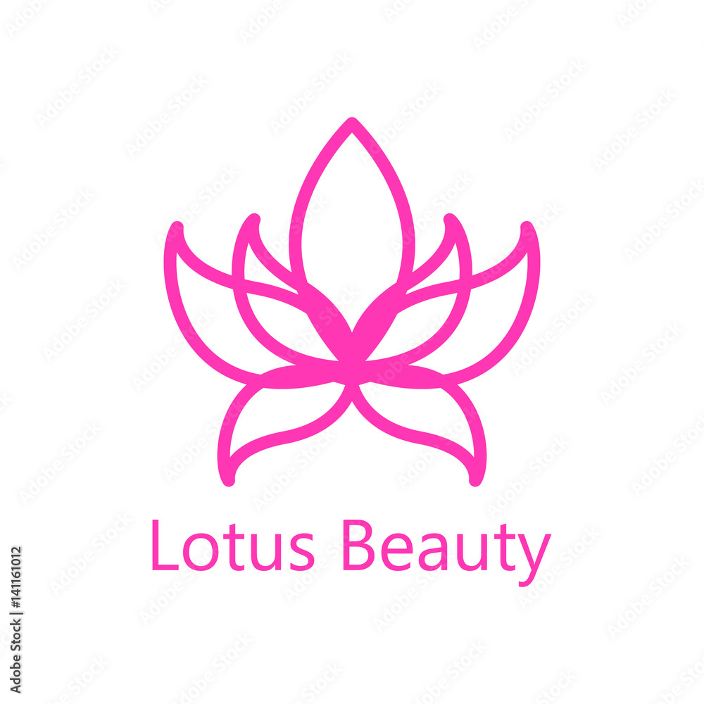 Lotus flower logo icon