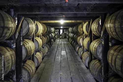 Fotomurale bourbon barrels