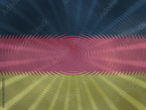 German flag background with ripples and rays illustration