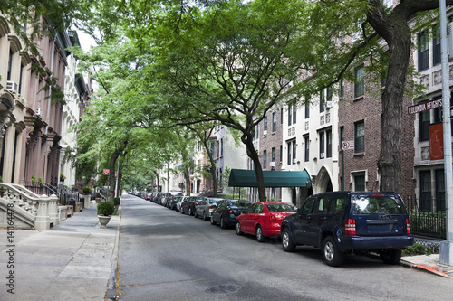 Residential neighborhood in Brooklyn Heights, New York City.