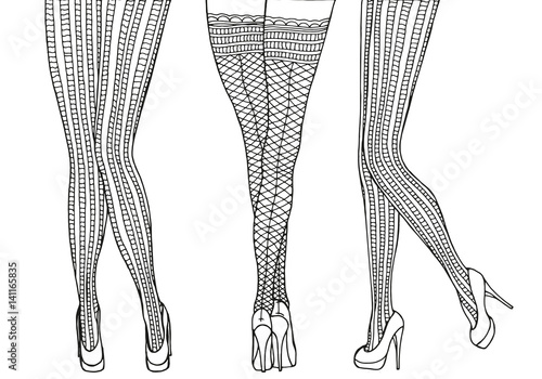 Pattern for coloring book. A4 size.