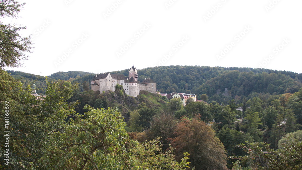 Castle Loket in the Sokolov District, in the Karlovy Vary region