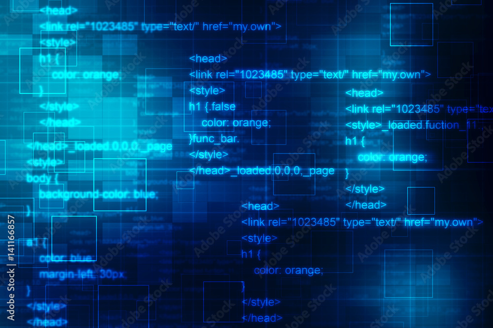 Programming code abstract technology background of software developer ...