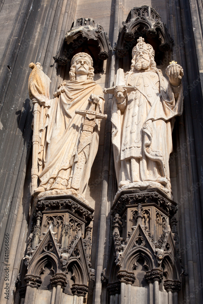 Detail of Cologne Cathedral. Germany