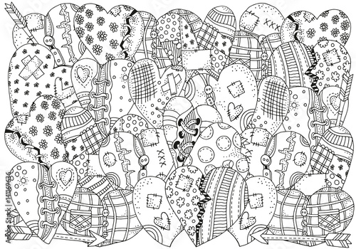 Pattern for coloring book