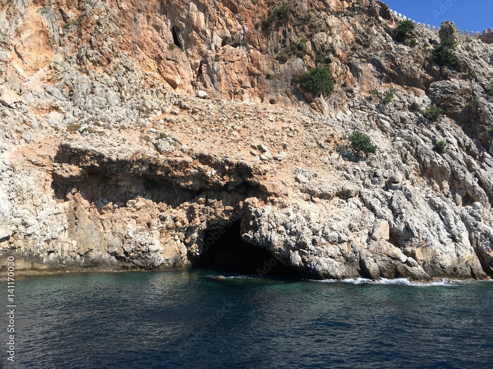cave in ocean 