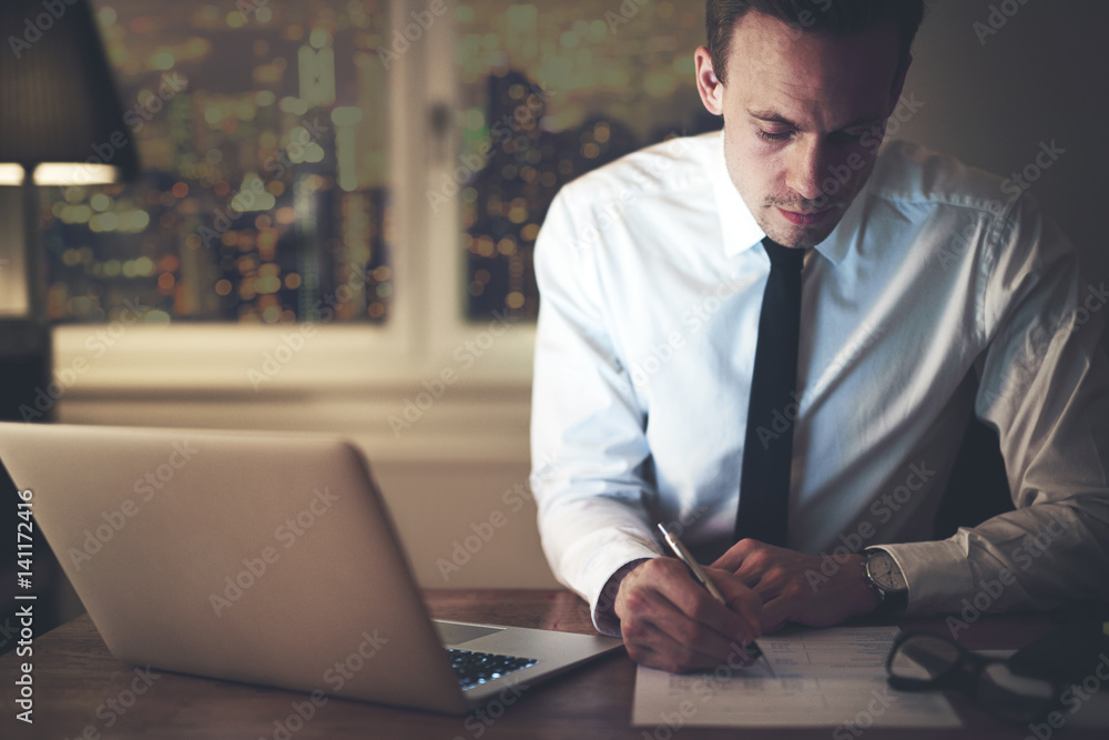 Accountant working at office Accountant working at office