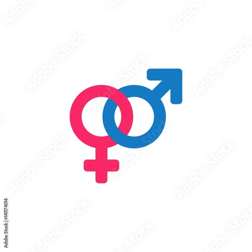 Vector male & female icon set. Toilet sign. The icon with a color sign on a white/color background. Can be used as a design element.