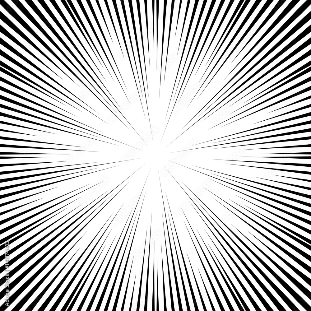 Vector comic book speed lines background. Vector comic book speed lines background.