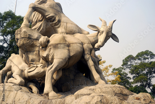 Five Rams Statue  Guangzhou  China