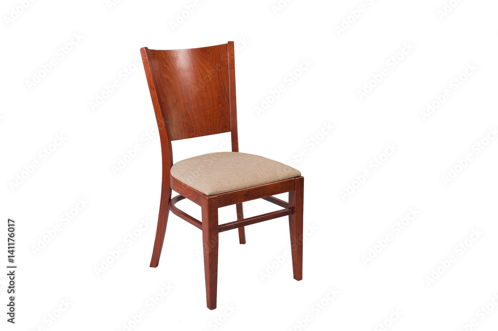 Wooden dining chair isolated Wooden dining chair isolated