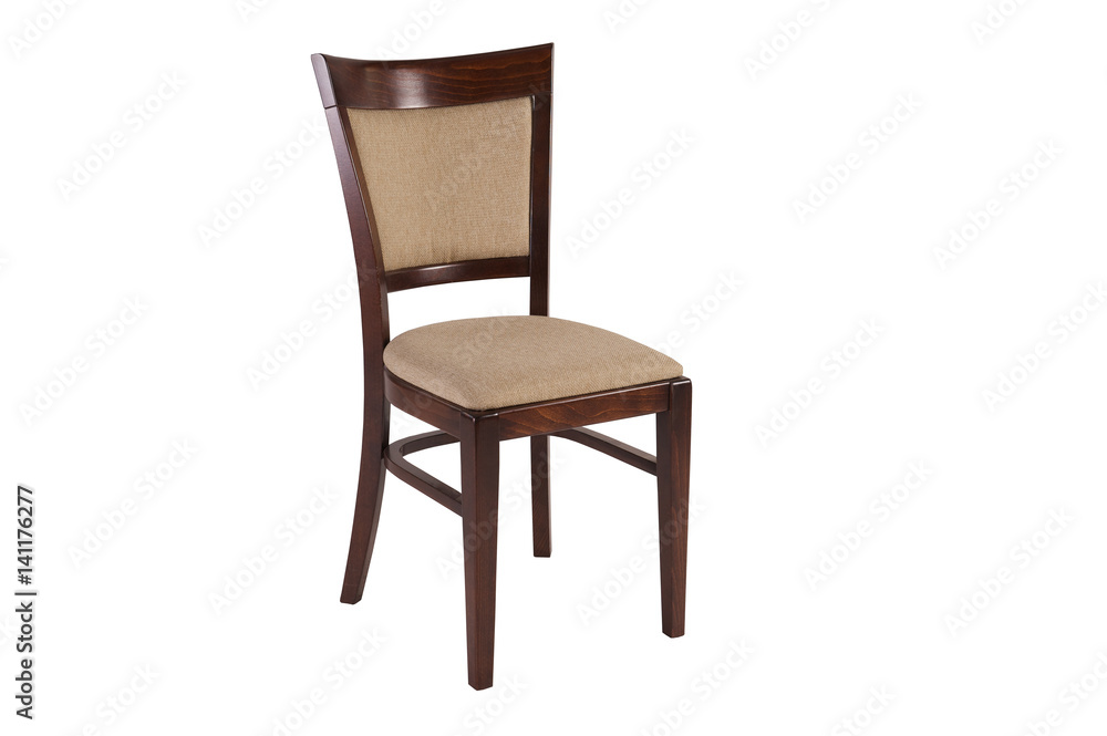 Wooden dining chair isolated Wooden dining chair isolated