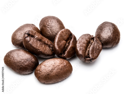 Wallpaper Mural roasted coffee beans isolated in white background cutout Torontodigital.ca