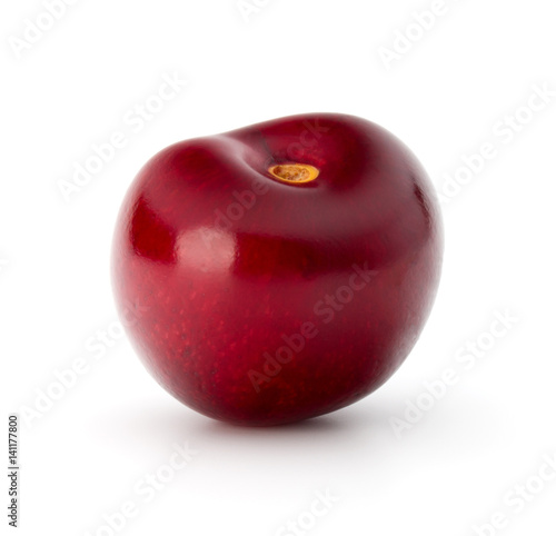 Sweet cherry berry isolated on white background cutout