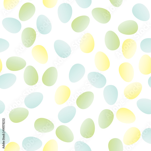 Seamless pattern of Easter eggs