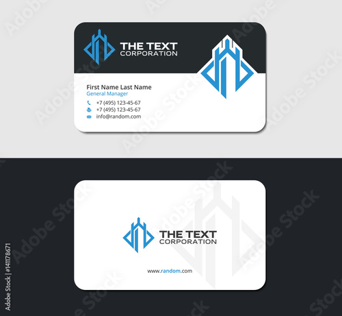 business card with royal tower