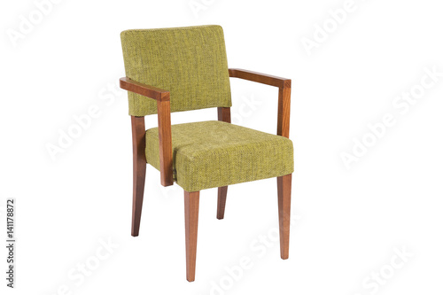 soft comfortable wooden armchair