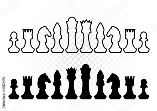 black and white chess