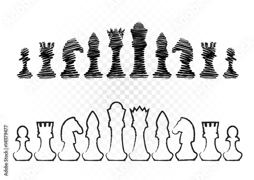 black and white chess