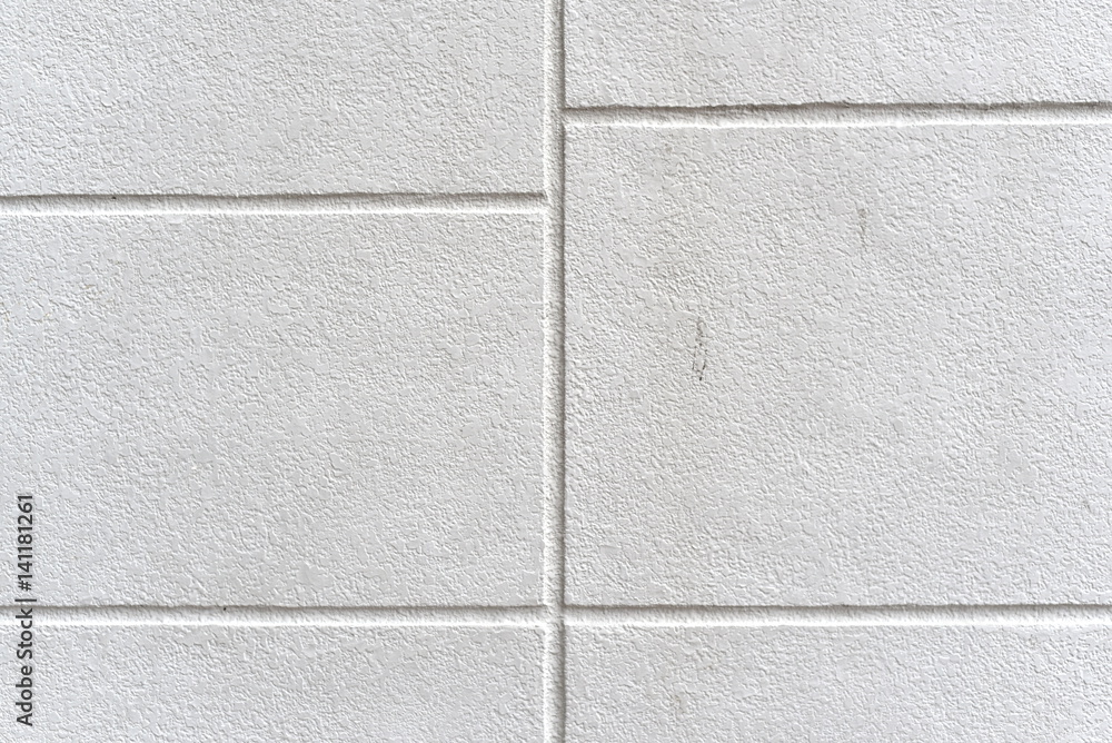 Fototapeta premium White Concrete Wall with Rough Surface