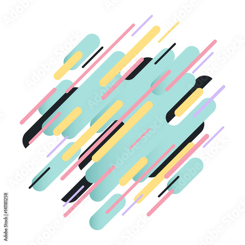 Abstract geometric background from strips.
