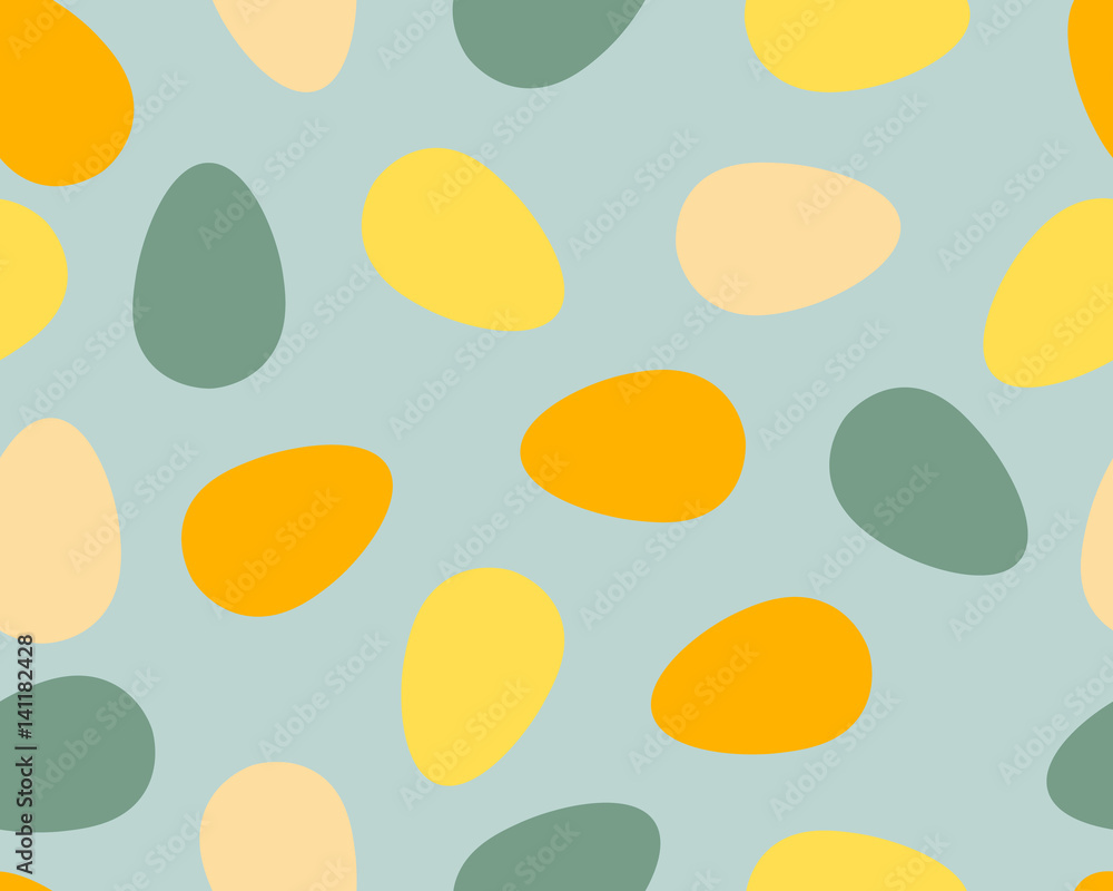 Cute seamless vector pattern with easter eggs. Cute seamless vector pattern with easter eggs.