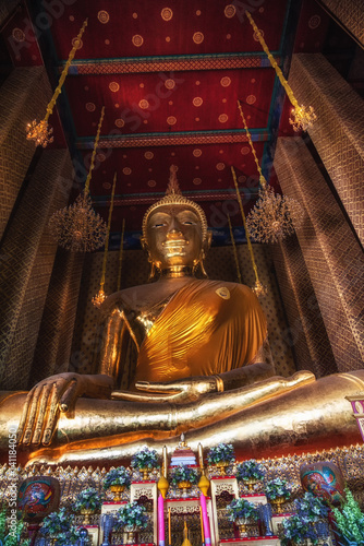 Buddha at Wat Kalayanamit, Bangkok, Thailand photo